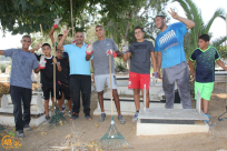 لجنة إكرام الميت بيافا تشكر كل من ساهم في انجاح حملتها الشهرية لتنظيف مقبرة طاسو